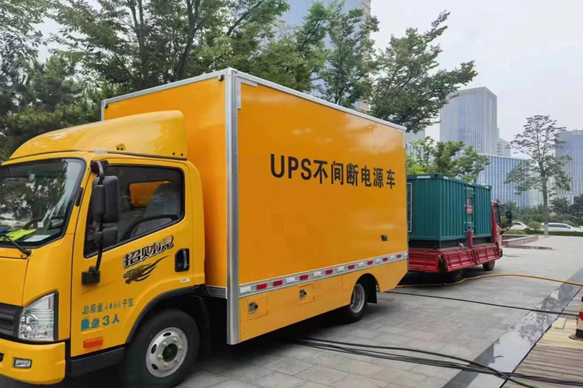 工业园区发电机租赁施工现场